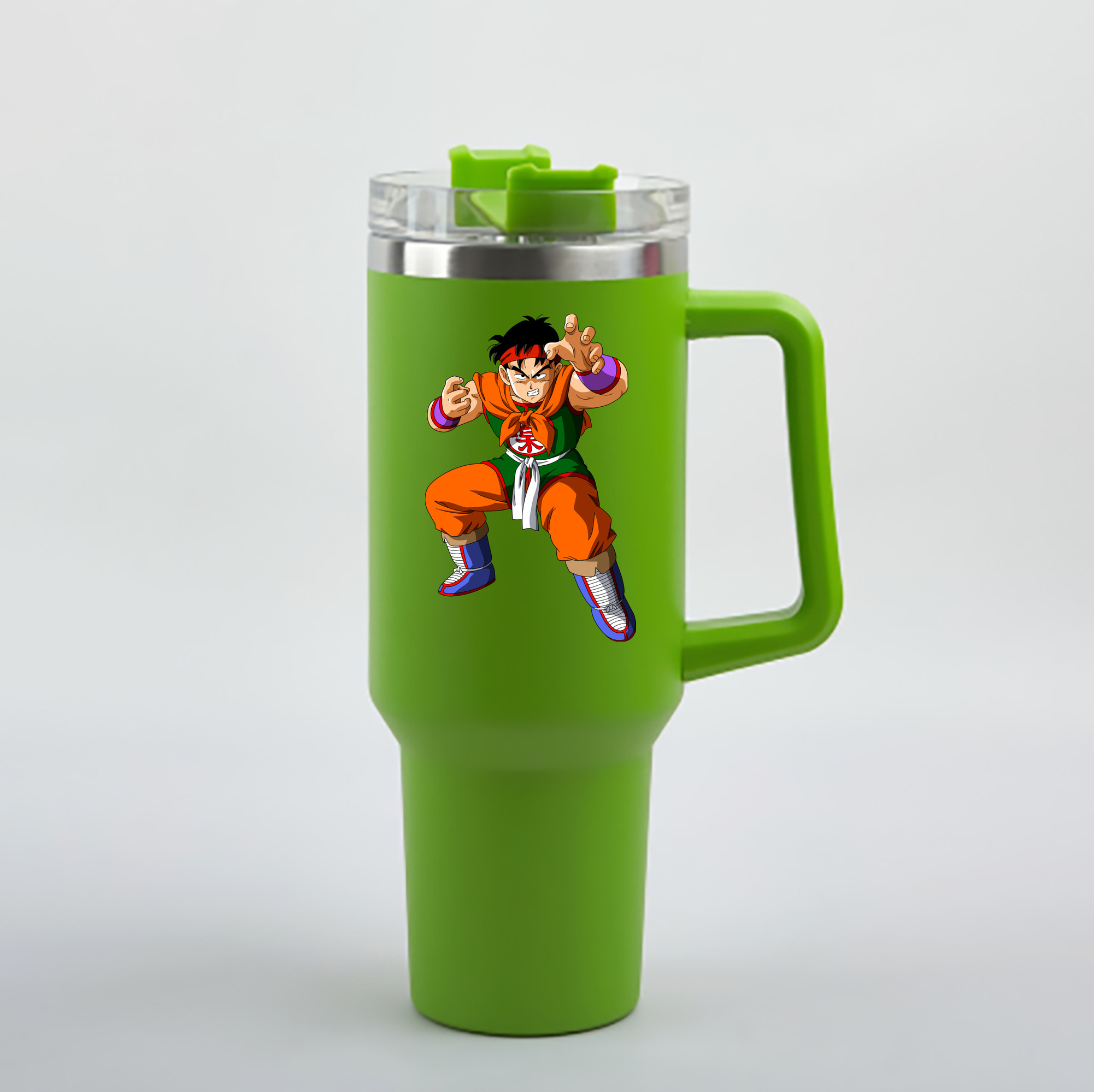 （画像用） ドラゴンボール DRAGON BALL 1200mL車用タンブラー - クリスタルステッカー（プラスチックストロー付き）